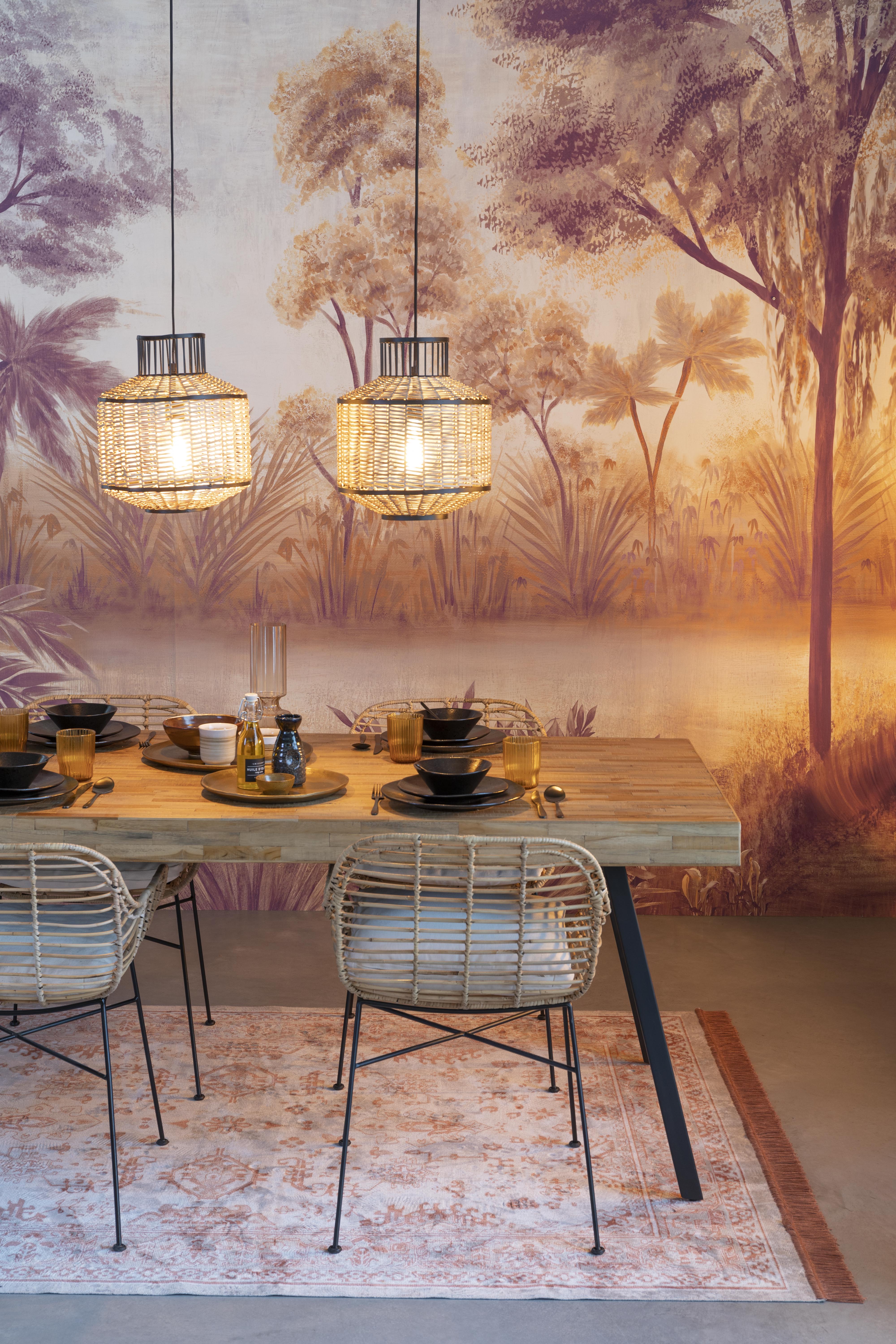 Reza Vloerkleed 160x230 Roze/Grijs